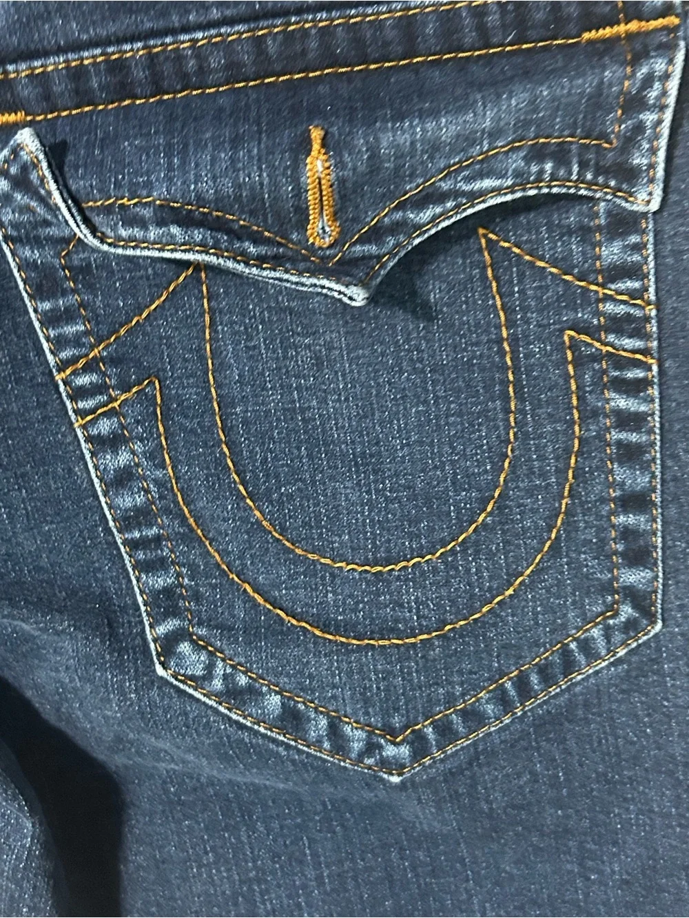 True Religion Ricky Relaxed Straight Jeans Men’s 36 Denim. Flaw See Pics